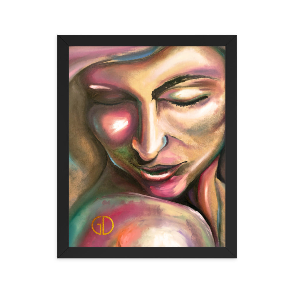 Framed Matte Print of Original Art - "Intimacy"