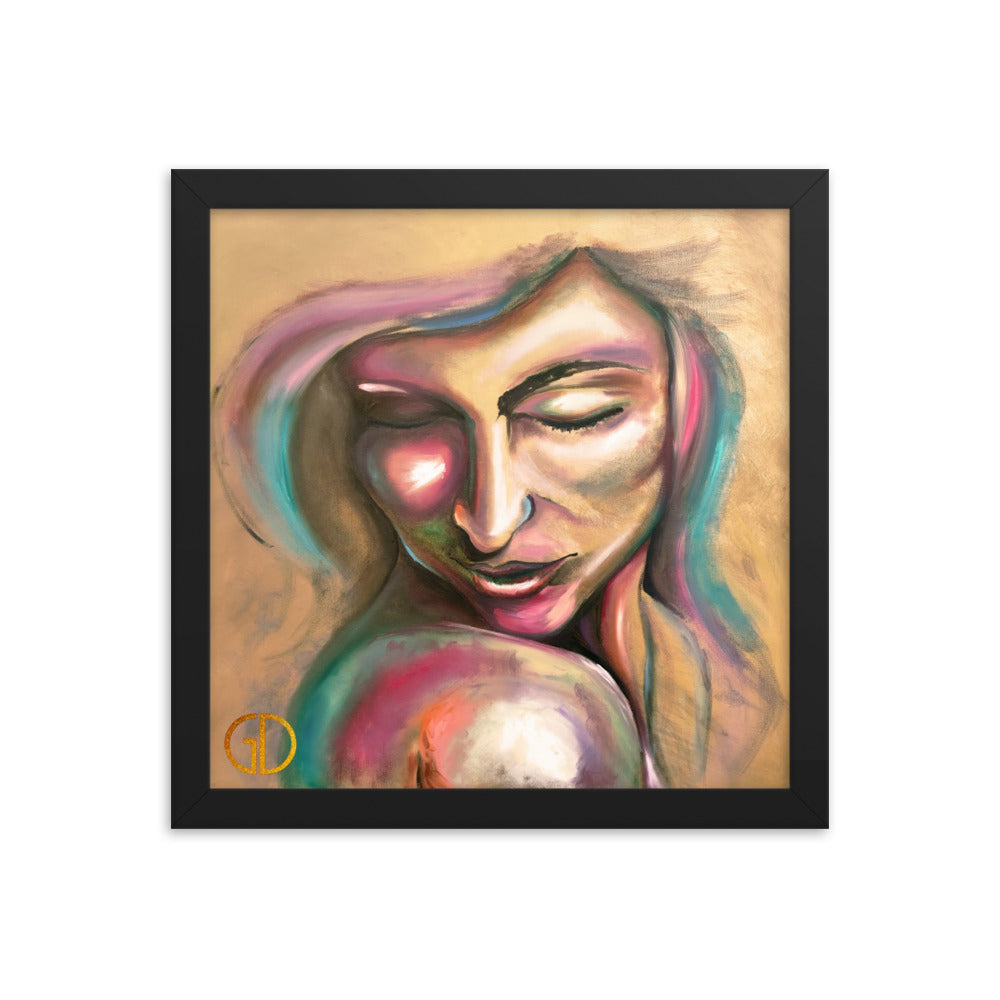 Framed Matte Print of Original Art - "Intimacy"