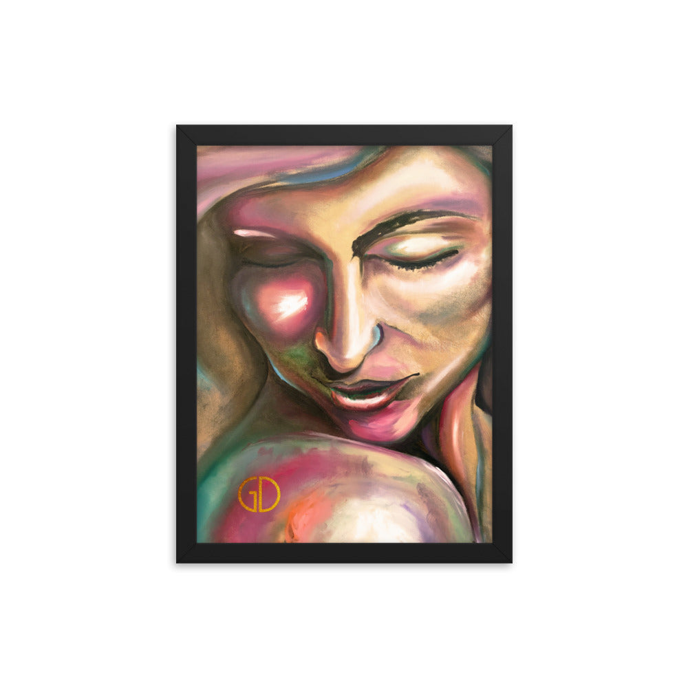 Framed Matte Print of Original Art - "Intimacy"