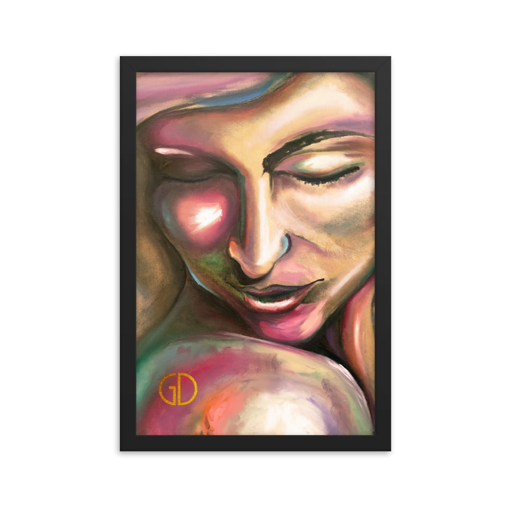 Framed Matte Print of Original Art - "Intimacy"