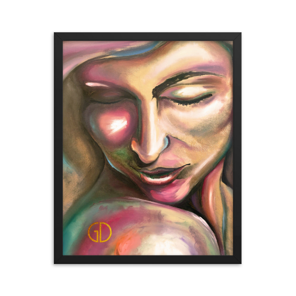 Framed Matte Print of Original Art - "Intimacy"