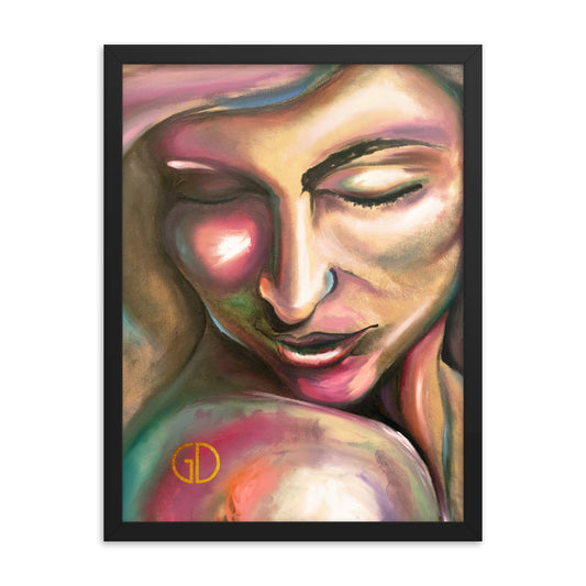 Framed Matte Print of Original Art - "Intimacy"