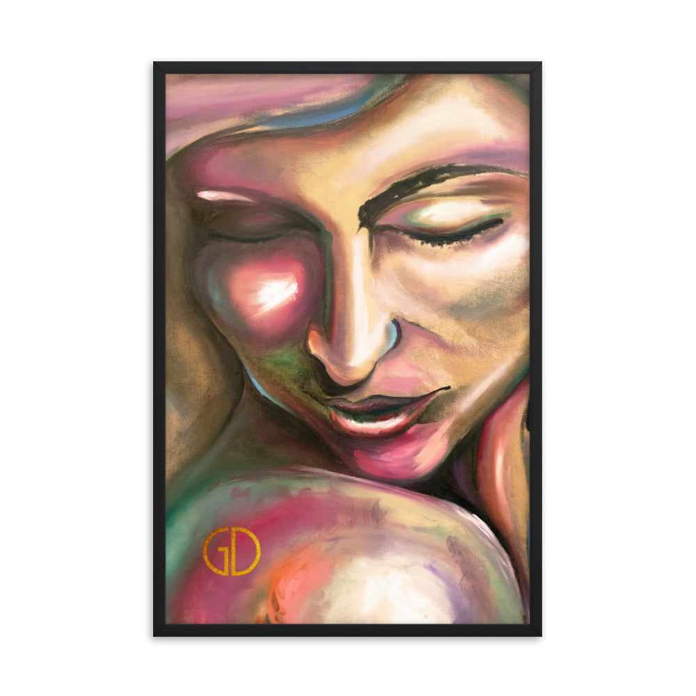 Framed Matte Print of Original Art - "Intimacy"