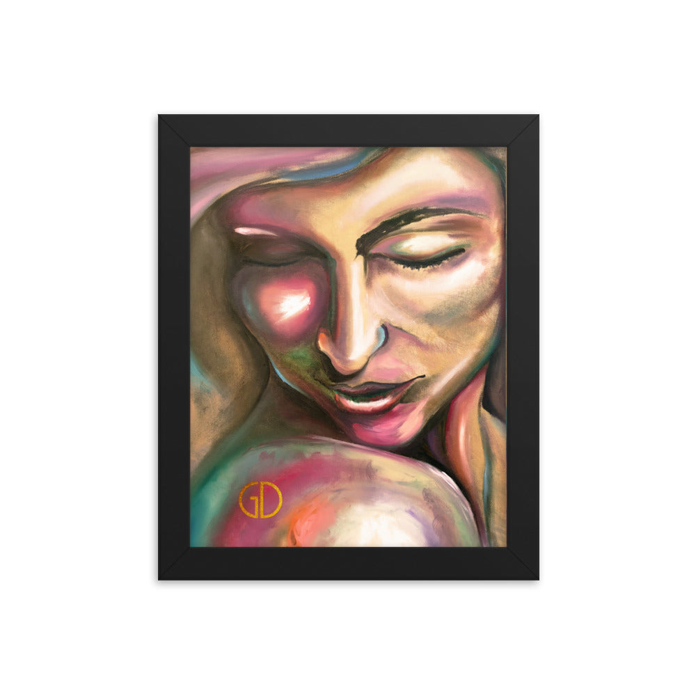 Framed Matte Print of Original Art - "Intimacy"