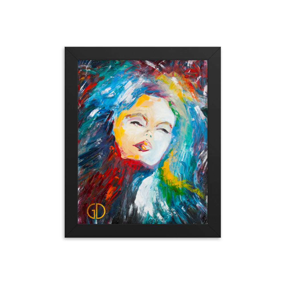 Framed Matte Print of Original Art - "Glamour"