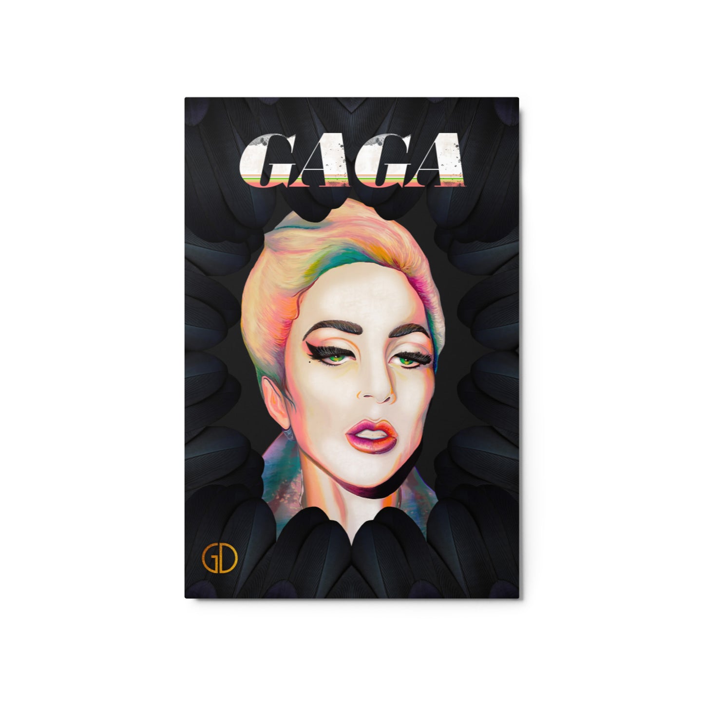 Metal Print of Original Art - "Lady Gaga"